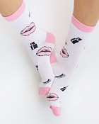 Медичні шкарпетки жіночі з принтом Beauty